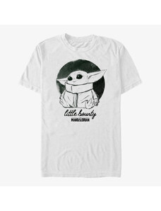 Pánské tričko Merch Star Wars: The Mandalorian - Ink Baby Unisex T-Shirt White