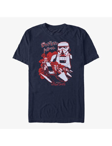 Pánské tričko Merch Star Wars: Visions - Nice Ride 4 A Trooper Unisex T-Shirt Navy Blue