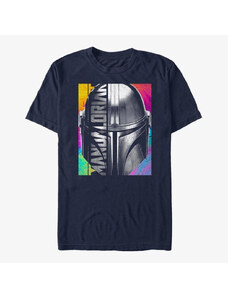 Pánské tričko Merch Star Wars: The Mandalorian - Inverse Unisex T-Shirt Navy Blue