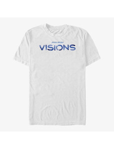 Pánské tričko Merch Star Wars: Visions - Blue STVision Logo Unisex T-Shirt White