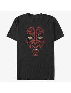 Pánské tričko Merch Star Wars: Classic - MAUL HALLOWEEN ICONS Unisex T-Shirt Black