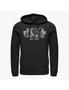 Pánská mikina Merch Star Wars - Logo Faces Unisex Hoodie Black