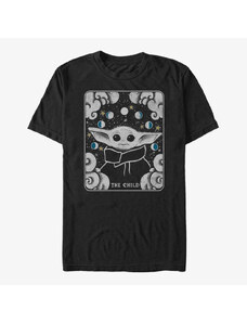 Pánské tričko Merch Star Wars: The Mandalorian - TAROT CHILD Unisex T-Shirt Black