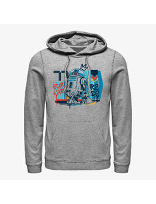 Pánská mikina Merch Star Wars: Classic - R2D2 Unisex Hoodie Heather Grey