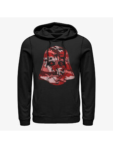 Pánská mikina Merch Star Wars - Camo Vader Red Unisex Hoodie Black