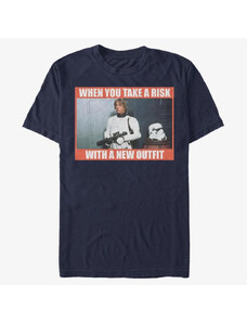 Pánské tričko Merch Star Wars: Classic - New Outfit Unisex T-Shirt Navy Blue