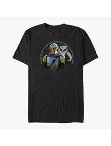 Pánské tričko Merch Star Wars: The Mandalorian - The Mandalore Way Unisex T-Shirt Black