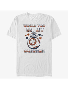 Pánské tričko Merch Star Wars: The Force Awakens - BB My Valentine Unisex T-Shirt White