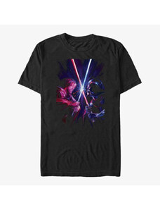 Pánské tričko Merch Star Wars Obi-Wan - Kenobi Vader Unisex T-Shirt Black