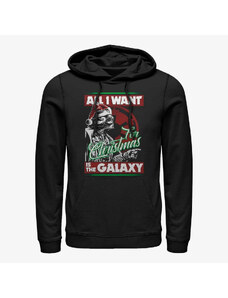 Pánská mikina Merch Star Wars: Classic - Vader Xmas Galaxy Unisex Hoodie Black