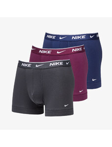 Boxerky Nike Dri-FIT Trunk 3-Pack Midnight Navy/ Bordeaux/ Anthracite