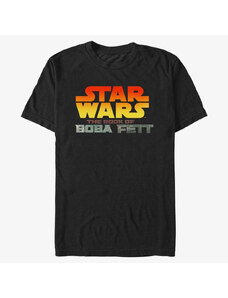 Pánské tričko Merch Star Wars Book of Boba Fett - Star Wars Fett Logo Unisex T-Shirt Black