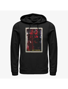 Pánská mikina Merch Star Wars: The Mandalorian - Dark Trooper Card Unisex Hoodie Black