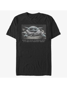 Pánské tričko Merch Star Wars: The Mandalorian - Next Snack Unisex T-Shirt Black