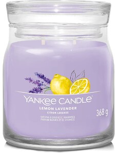 Yankee Candle vonná svíčka Signature ve skle střední Lemon Lavender 368g