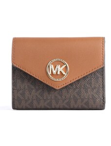 Peněženka Michael Kors Greenwich medium logo hnědá