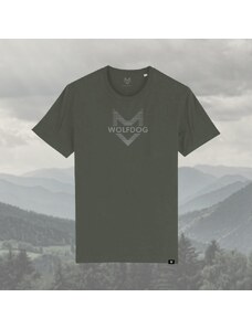 WOLFDOGwear WOLFDOG Tričko, krátký rukáv, khaki s logem