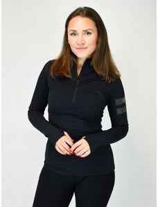 ONEMORE 631 TURTLENECK WITH HALF ZIP WOMAN BLACK/BLACK/BLACK