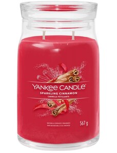 Velká vonná svíčka Yankee Candle Sparkling Cinnamon Signature