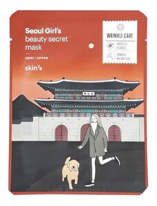 skin79 Plátýnková maska proti vráskám Seoul Girl`s Beauty Secret Mask (Wrinkle Care Mask) 10 x 20 g