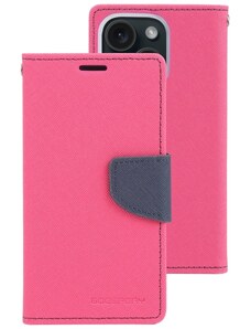 Pouzdro na iPhone 15 - Mercury, Fancy Diary HotPink/Navy