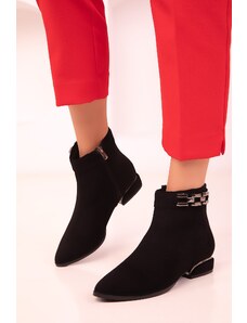 Soho Black Suede Women's Boots & Booties 18496