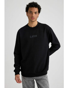 DEFACTO Regular Fit Printed Long Sleeve Sweatshirt