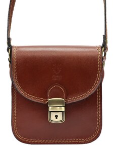 Kožená crossbody kabelka Florence 44 hnědá