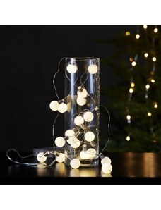 Světelný LED řetěz 30 světýlek délka 3 m Star Trading Mini Glow - stříbrný