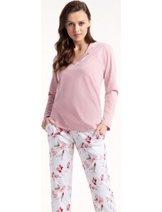 LUNA Dámské pyžamo 675 Růžová