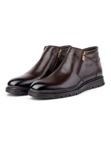 Ducavelli Moyna Men's Boots From Genuine Leather With Rubber Sole, Shearling Boots, Sheepskin Shearling Boots.