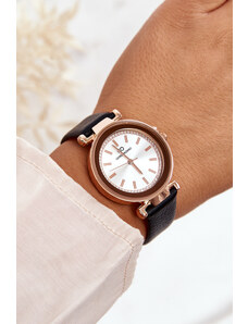 Kesi Klasické dámské kožené hodinky Giorgio&Dario černé