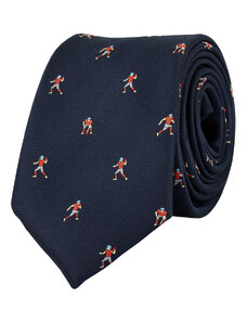 BUBIBUBI Tmavomodrá kravata americký fotbal
