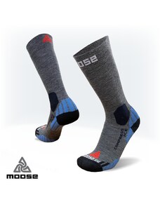 COMPRESS ICE merino kompresní ponožky Moose šedá XS