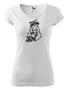 Roni Syvin + Adler/Malfini Ručně malované dámské bavlněné tričko - Mýval