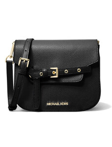 Michael Kors Emilia Small Leather Crossbody Bag Black