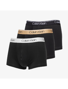 Boxerky Calvin Klein Microfiber Stretch-Low Rise Boxer 3-Pack Black/ Tigers Eye/ Lunar Rock