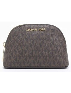 Kosmetická taška Jet set GIRLS travel Pouch Michael Kors - brown multi