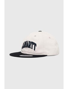 Bavlněná baseballová čepice Carhartt WIP béžová barva, s aplikací