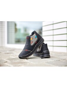 Kotníková obuv s barevnými prvky Rieker 51592-00 černá