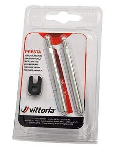 VITTORIA Valve extension 30 mm blister 2 pcs. in alu + spanner