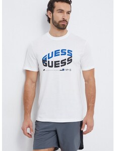 Bavlněné tričko Guess DALACH béžová barva, s potiskem, Z4RI03 I3Z14