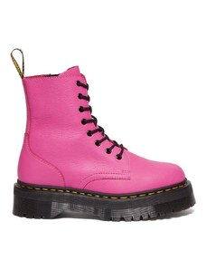 Kožené workery Dr. Martens Jadon dámské, růžová barva, na platformě, DM31295717