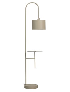 Hoorns Béžová kovová stojací lampa Bessie 160 cm