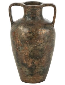 Hnědá keramická váza J-line Dafes 48 cm
