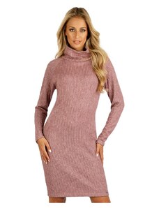 SLEVA-Pletené šaty teplé LITEX fialovošedé