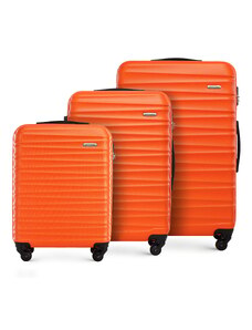Sada zavazadel Wittchen, oranžová, ABS