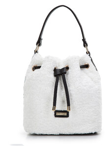 Malá kabelka z ekologické kožešiny Wittchen, špinavě bílá, polyester