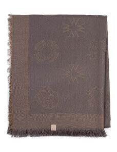 Dámský šátek s monogramem Wittchen, hnědá, bambusové vlákno