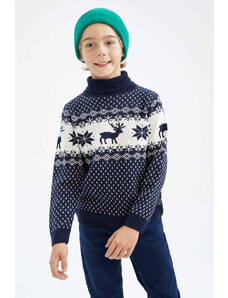 DEFACTO Boy Regular Fit Turtleneck Pullover